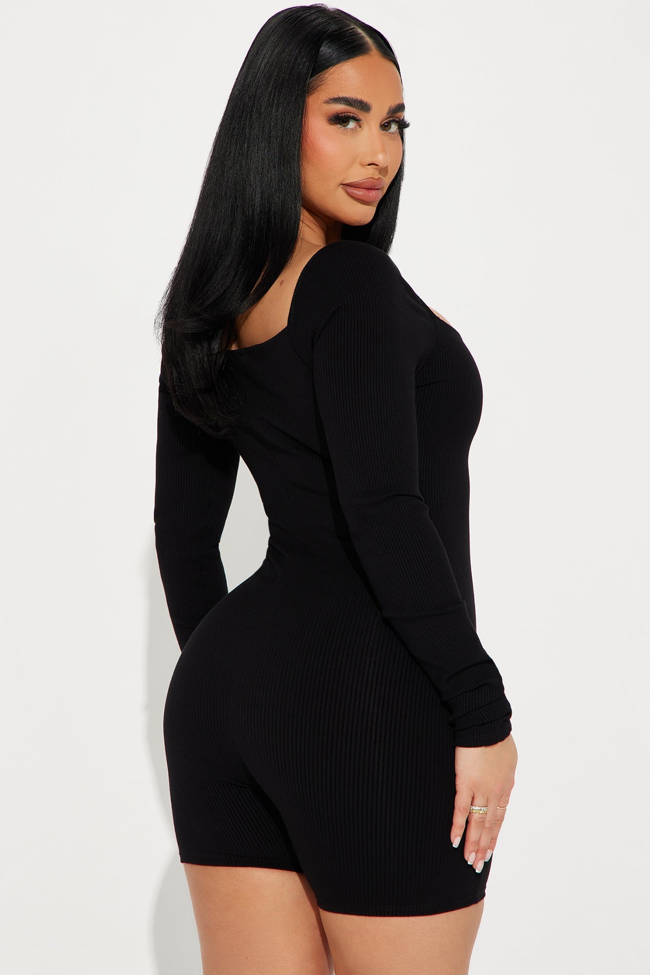Brynn Snatched Romper - Black