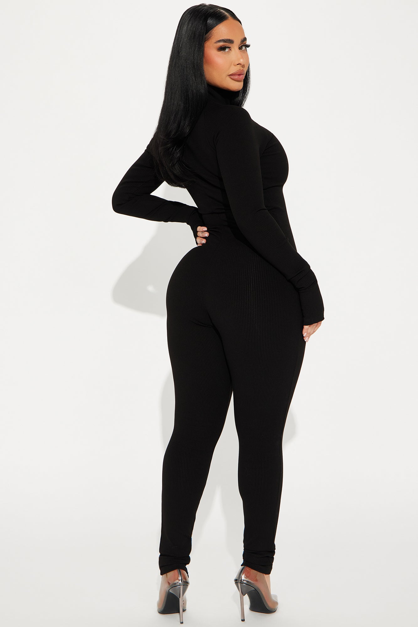 Juliet Snatched Jumpsuit - Black