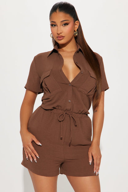 Maisie Romper - Chocolate