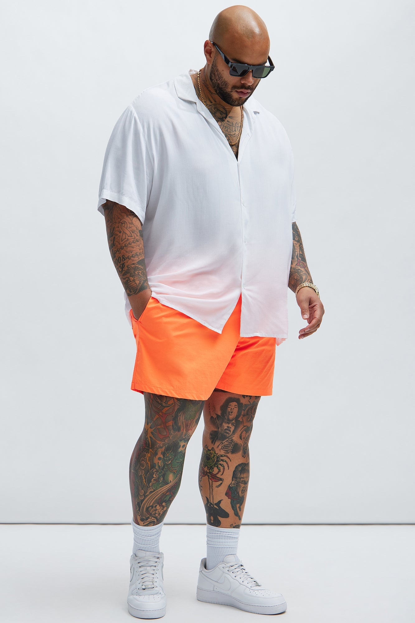 Montez Stretch Swim Trunk 6″ - Orange