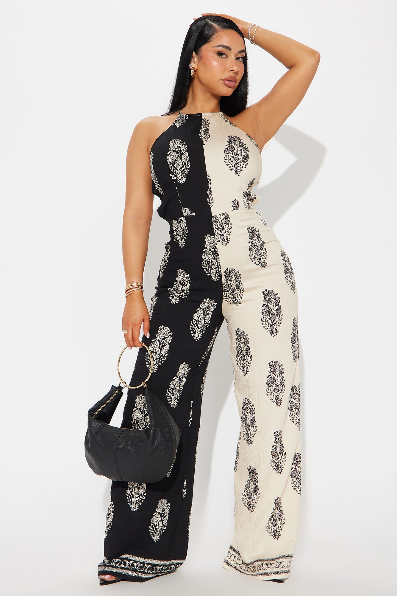 Still Undecided Jumpsuit - Black/combo