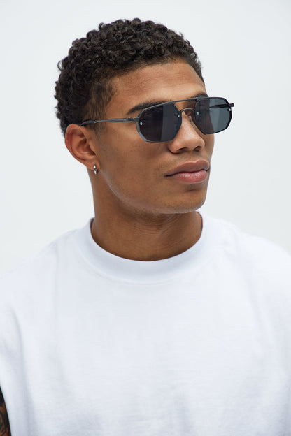 Rebel Aviator Sunglasses - Gunmetal