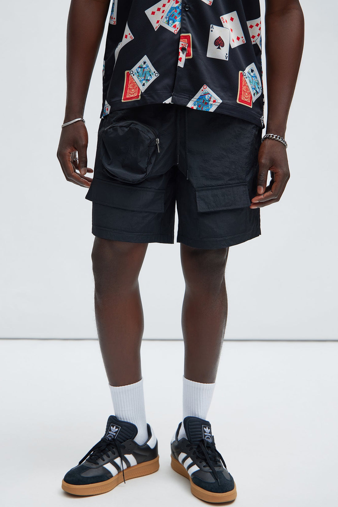 Safe Side Utility Nylon Shorts - Black