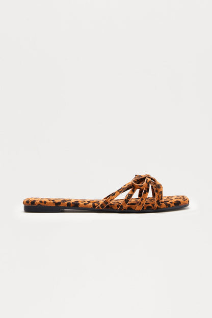 Bryce Bow Sandals - Leopard