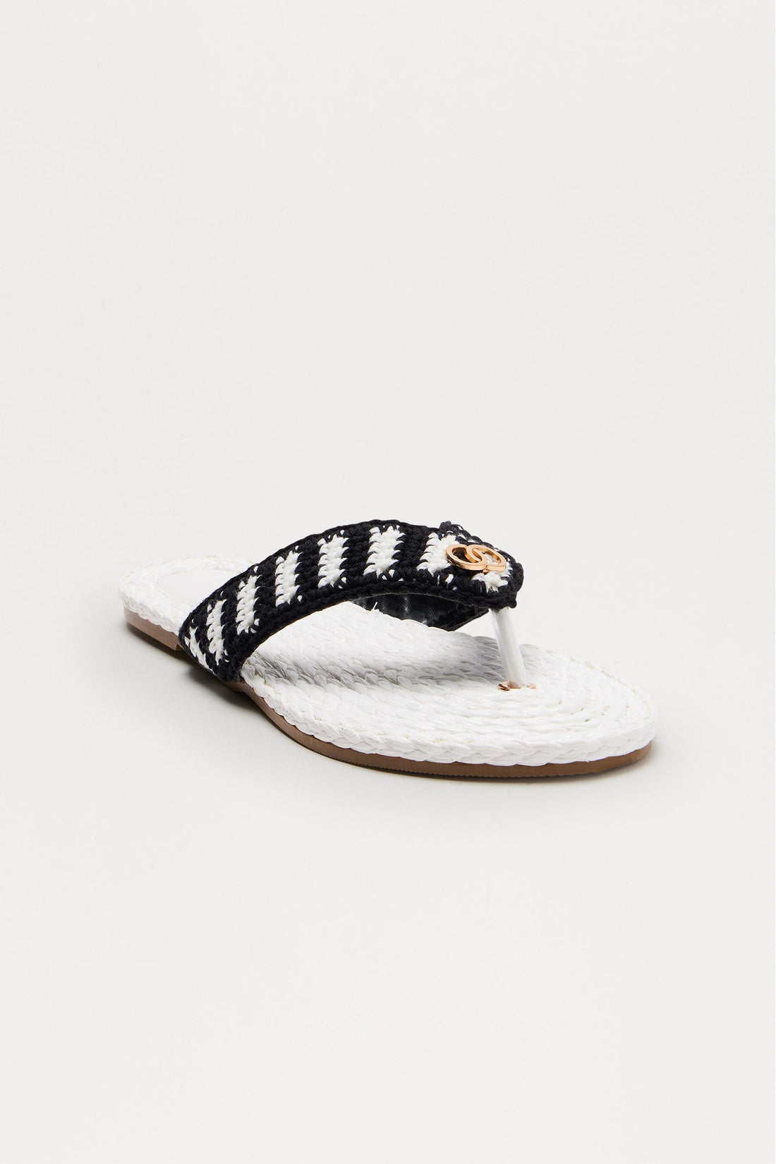 Hawaii Beaches Sandals - White/Black
