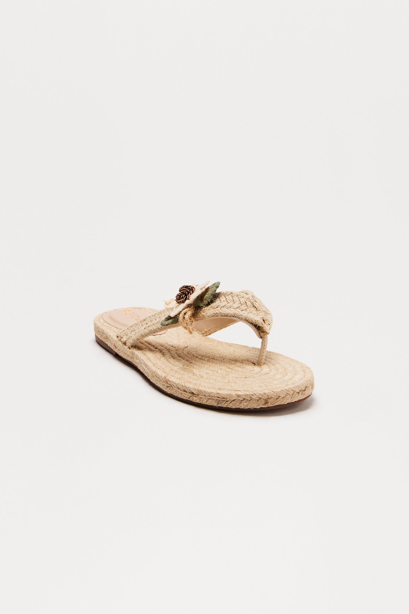 Makoa Jute Sandals - Cream/combo