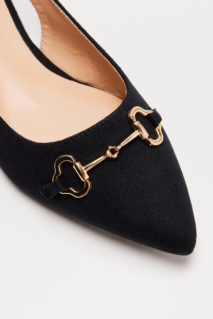 Rem Slingback Flats - Black