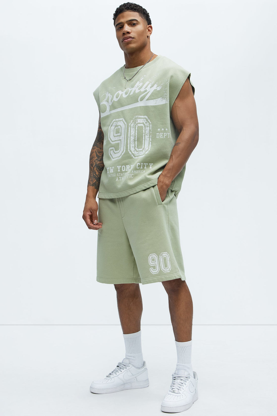 90s Sweatshorts - Green