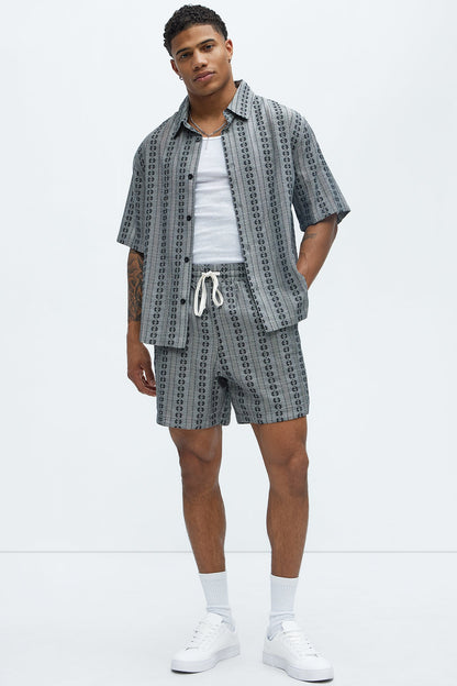 Denali Floral Warm Up Shorts - Black/combo