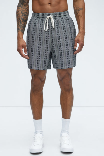 Denali Floral Warm Up Shorts - Black/combo
