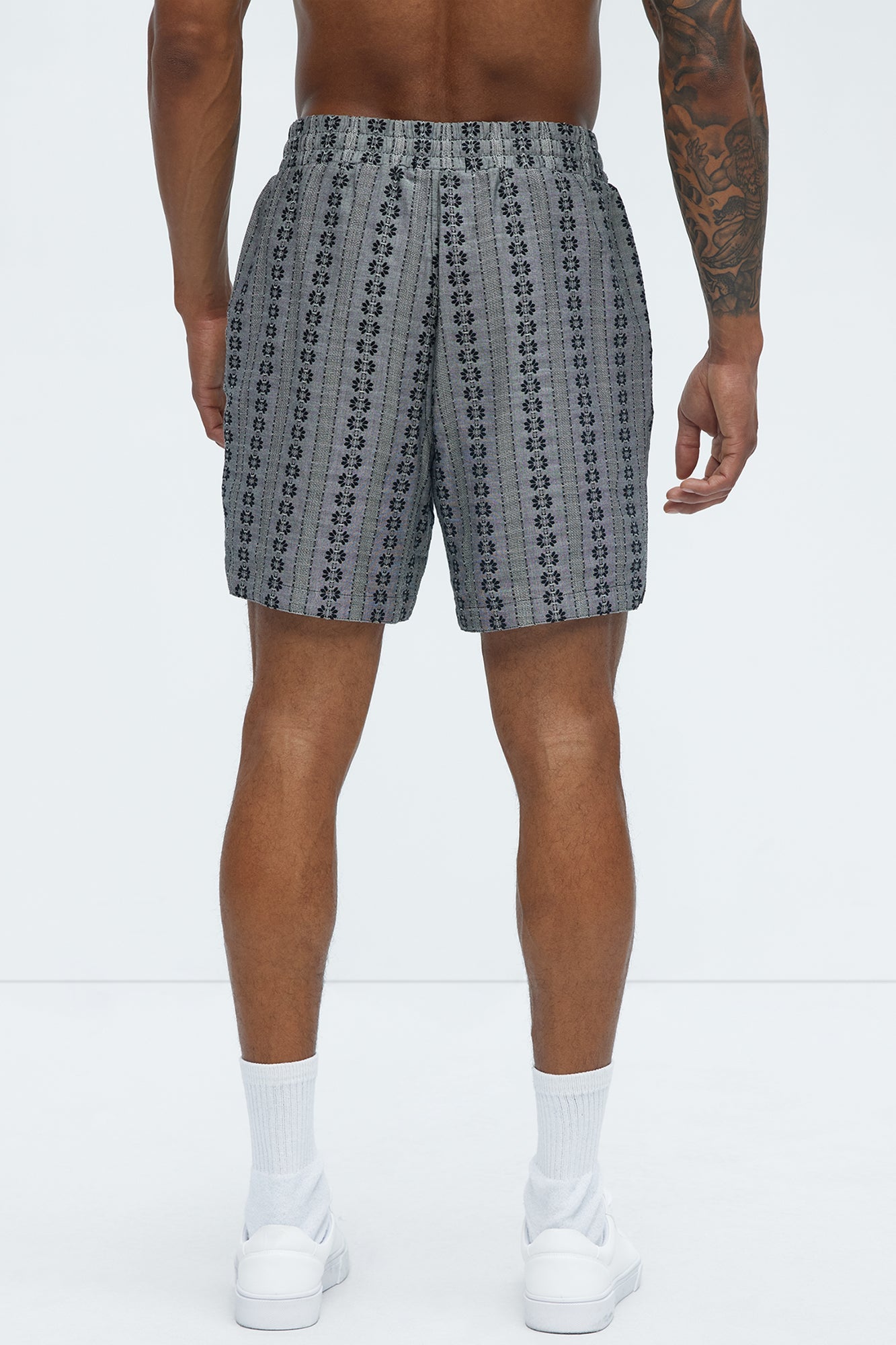 Denali Floral Warm Up Shorts - Black/combo