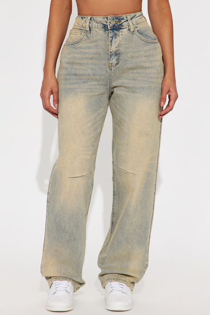 Always Pressed Baggy Jeans - Vintage Wash