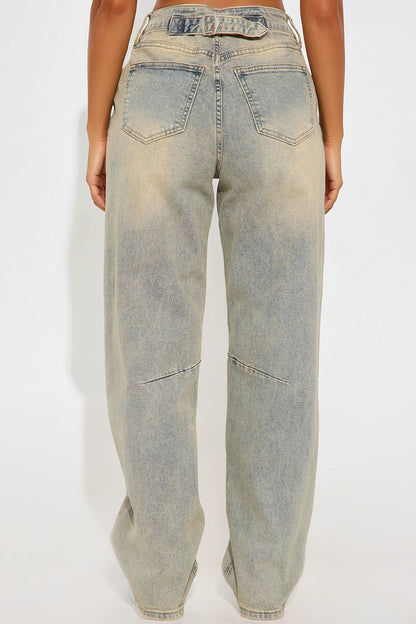 Always Pressed Baggy Jeans - Vintage Wash