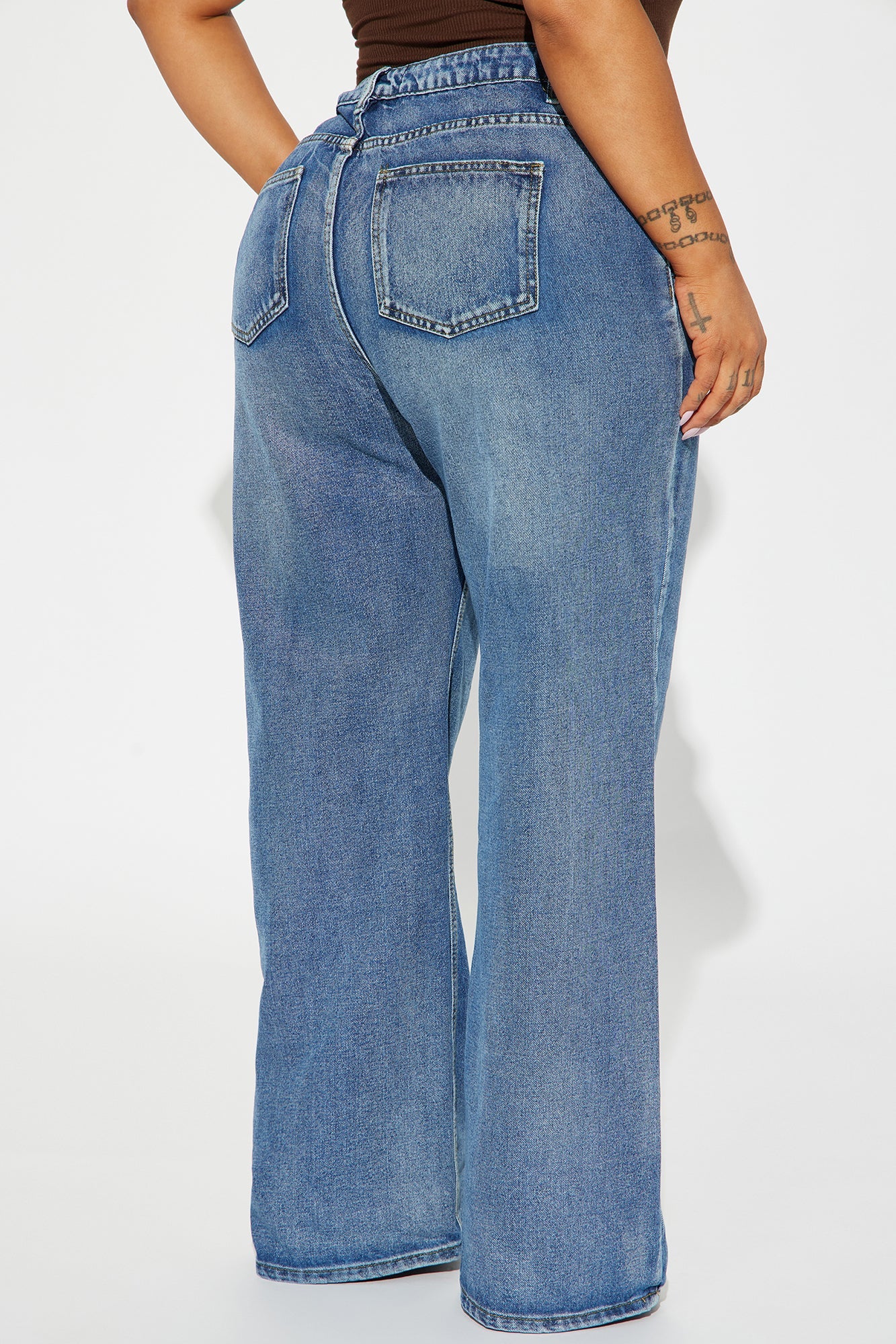 Calling It Off Baggy Jeans - Vintage Wash