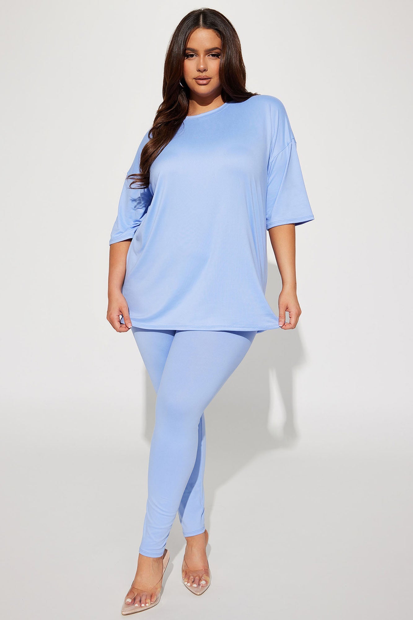 Weekend Vibes Legging Set - Periwinkle