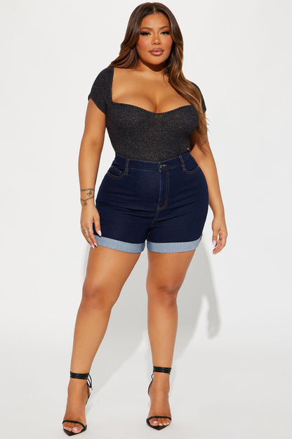 Carter Denim Shorts - Dark Denim