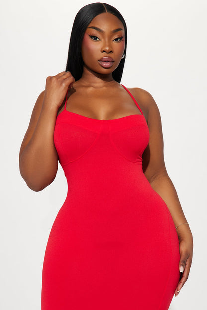 Diana Cami Midi Dress - Red