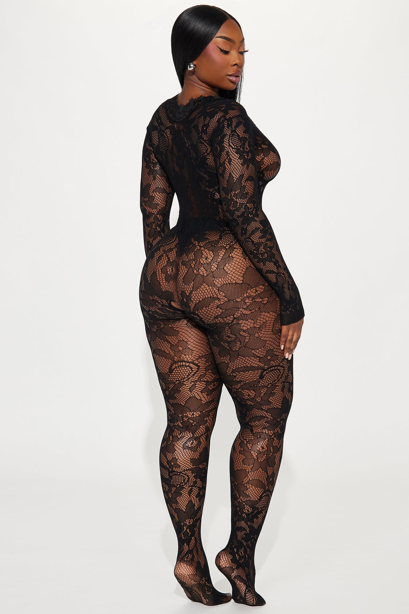 Feel The Fire Bodystocking - Black