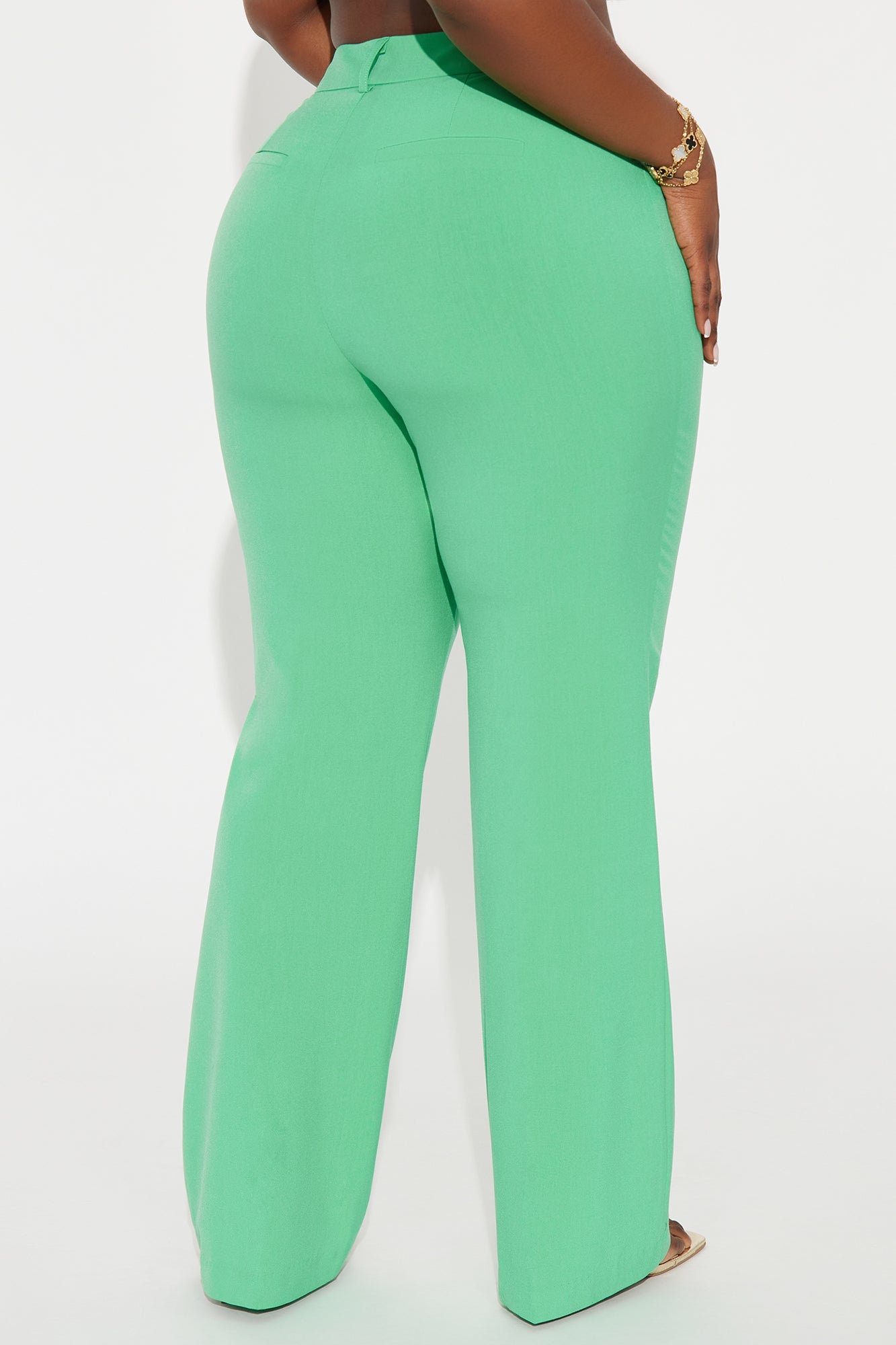 Tasha Dressy High Rise Pants - Kelly Green