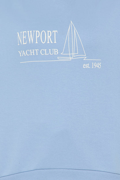 Newport Fleece Crew Neck Sweatshirt Set - Slate Blue