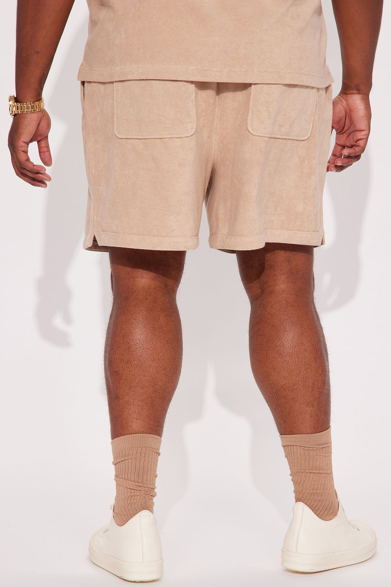 Dipped Terry Knit Shorts - Sand