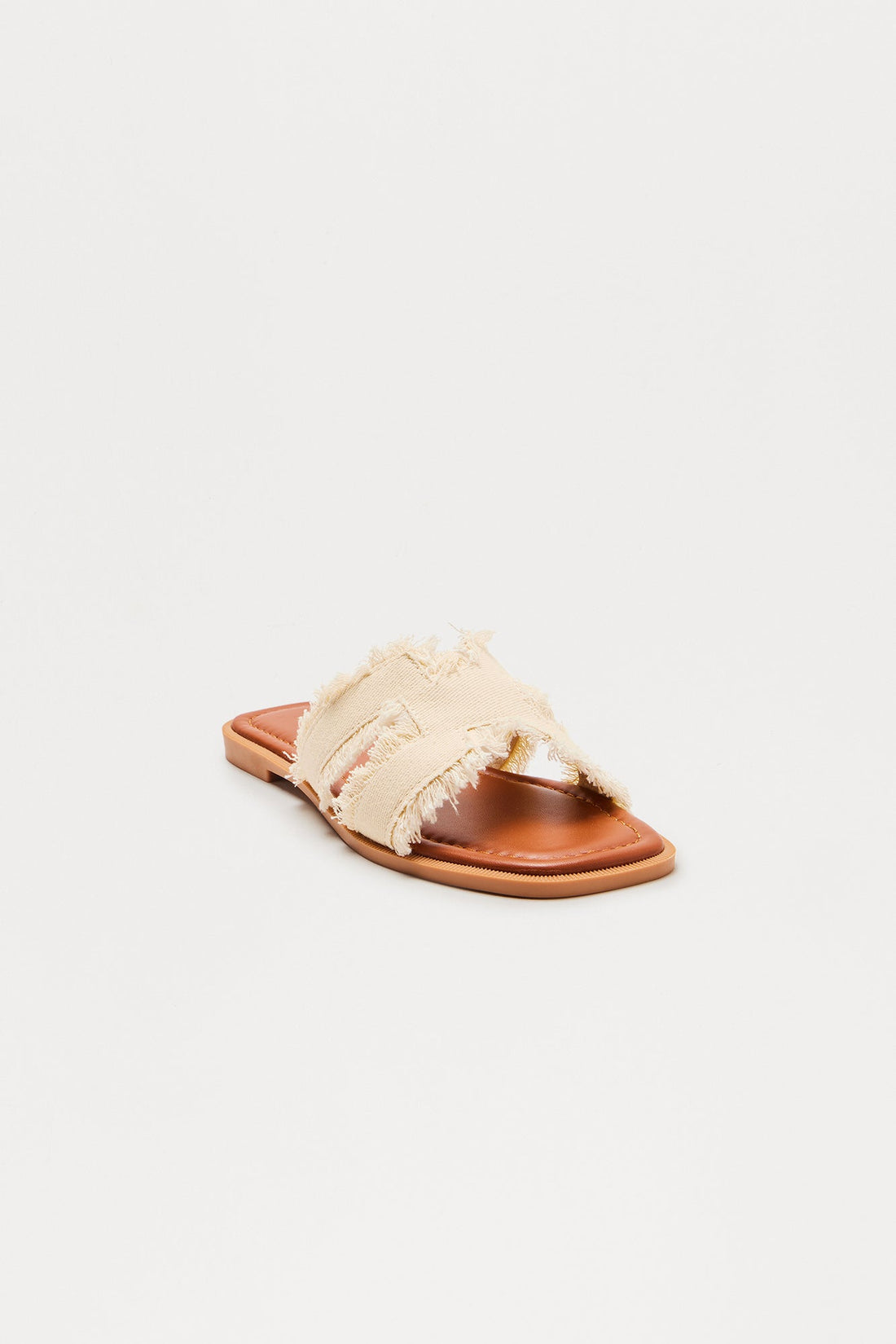 Tucker Distressed Sandals - Beige