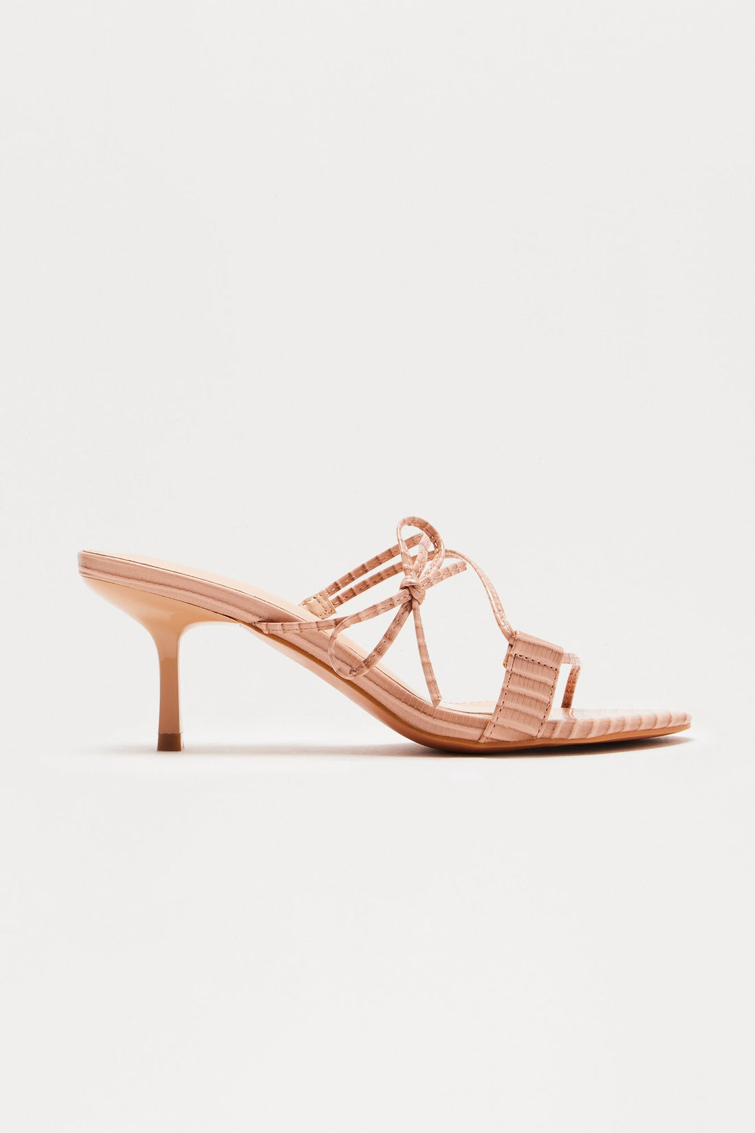 Solara Bow Heels - Nude