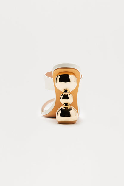 Dayana Novelty Mules - White