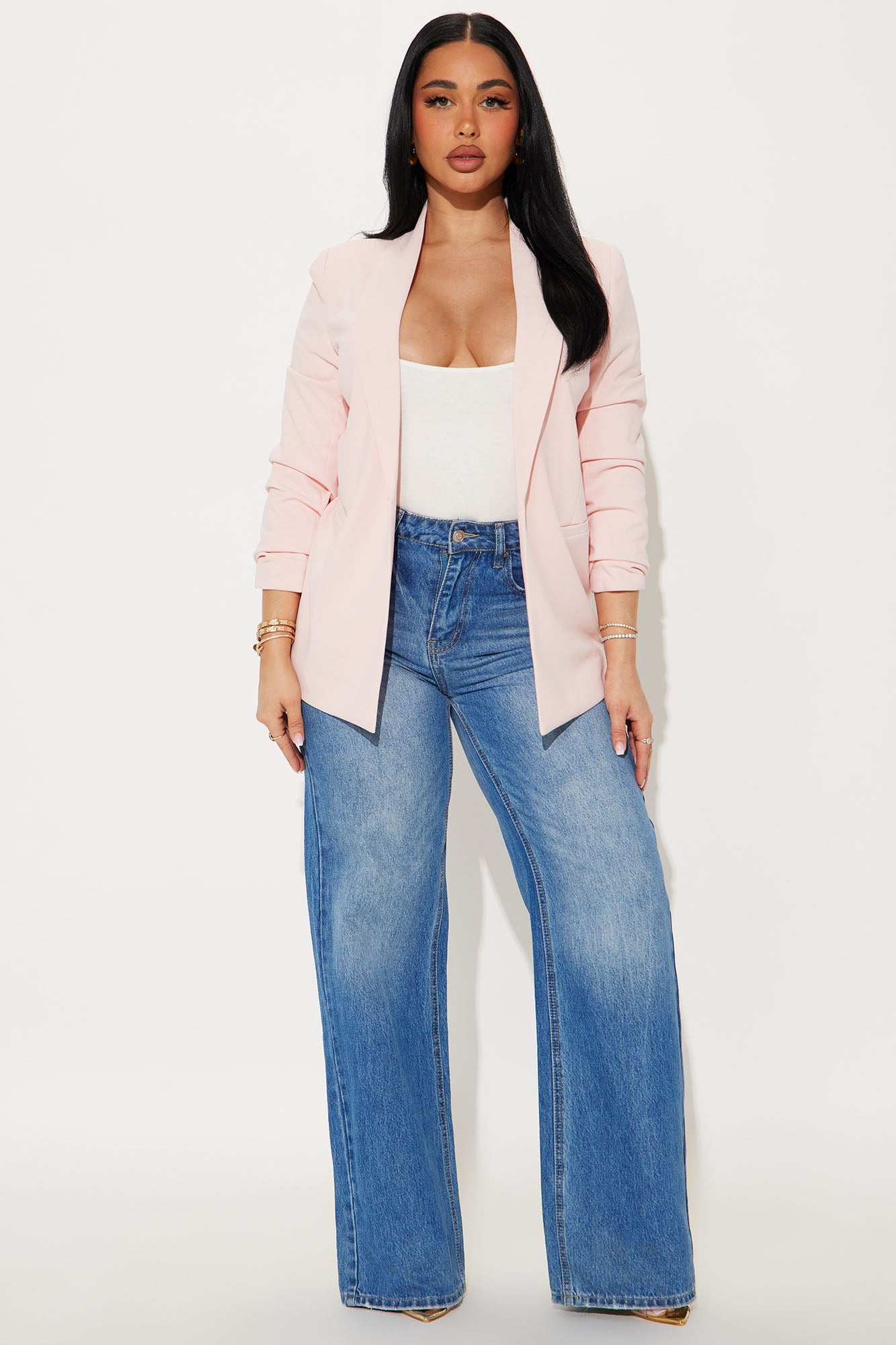 The Celine Blazer - Blush