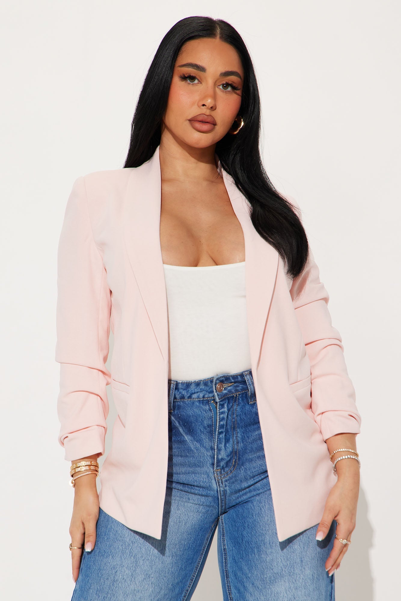 The Celine Blazer - Blush