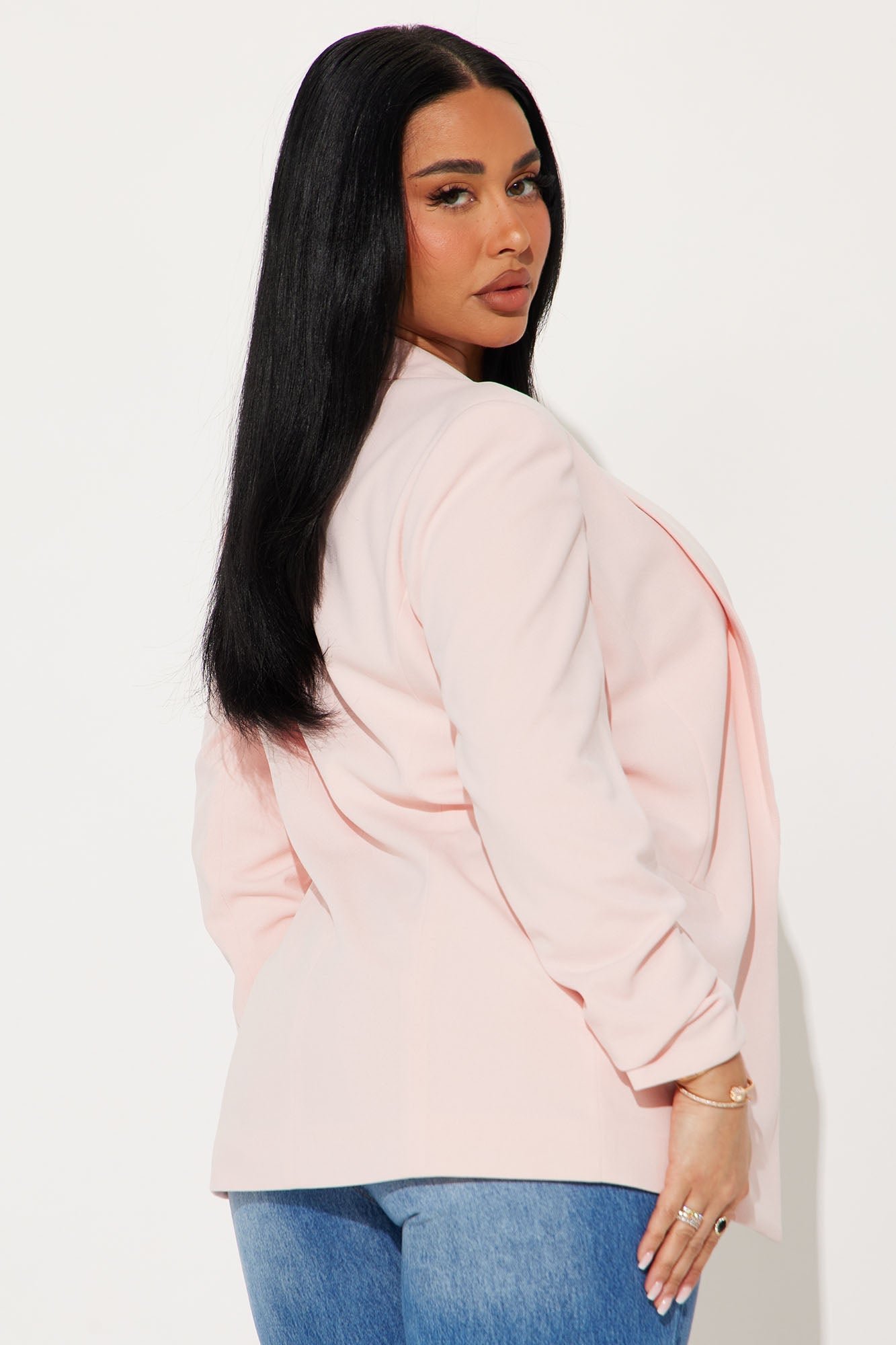 The Celine Blazer - Blush