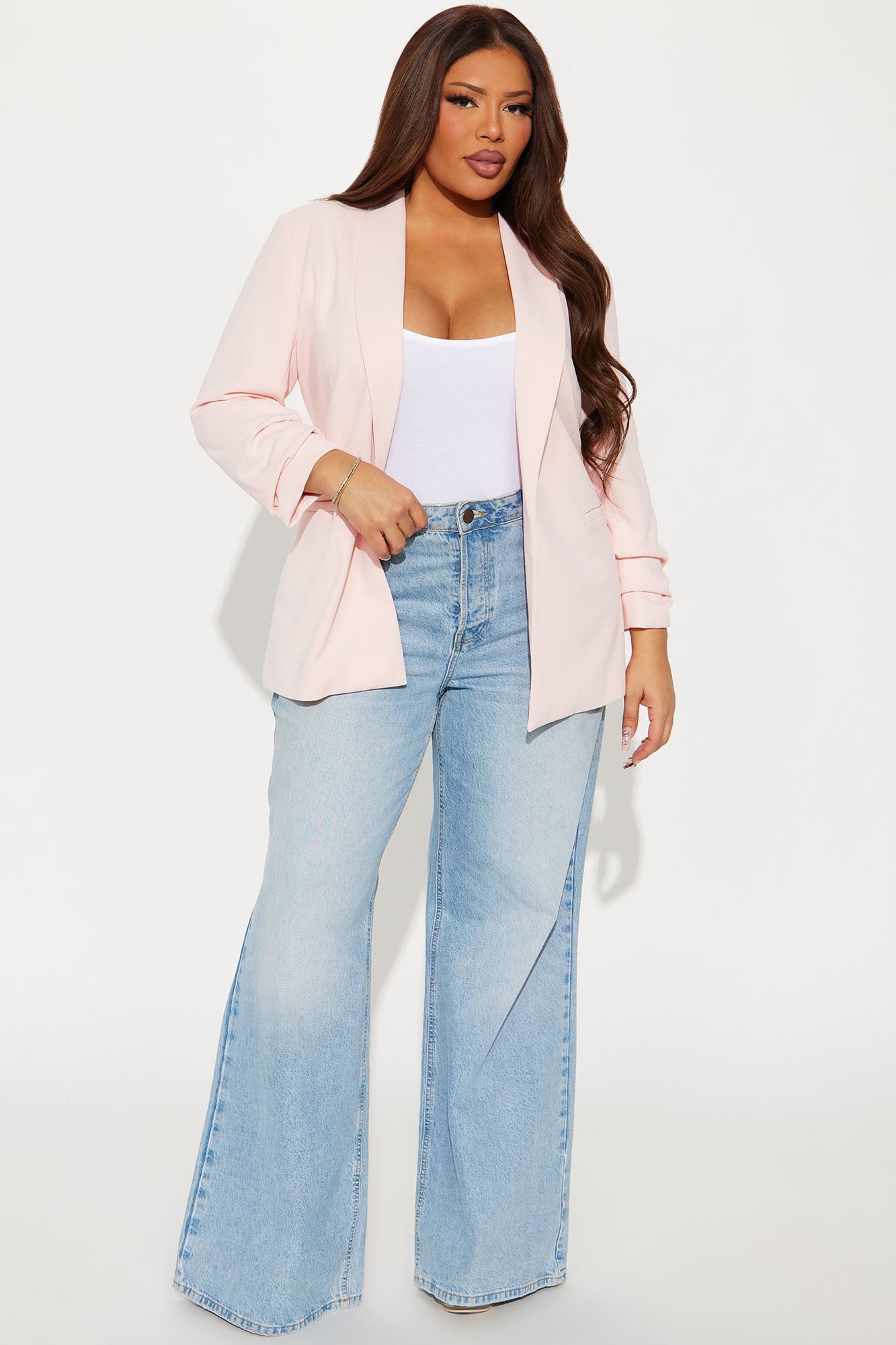The Celine Blazer - Blush