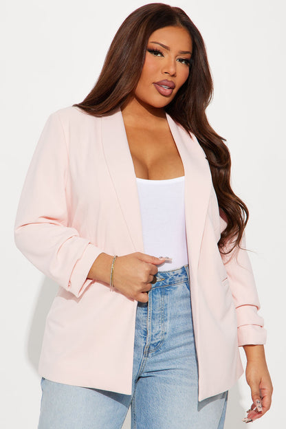 The Celine Blazer - Blush