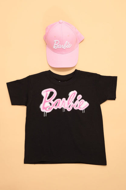 Mini Barbie Graffiti Tee - Black