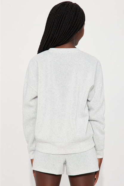 Mini NYC Girly Short Set - Heather Grey