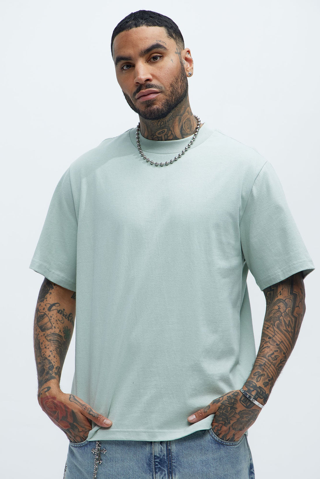 Oversized Heavyweight Tee 240GSM - Sage