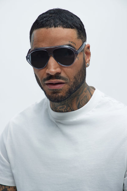 Nanjing Aviator Sunglasses - Grey