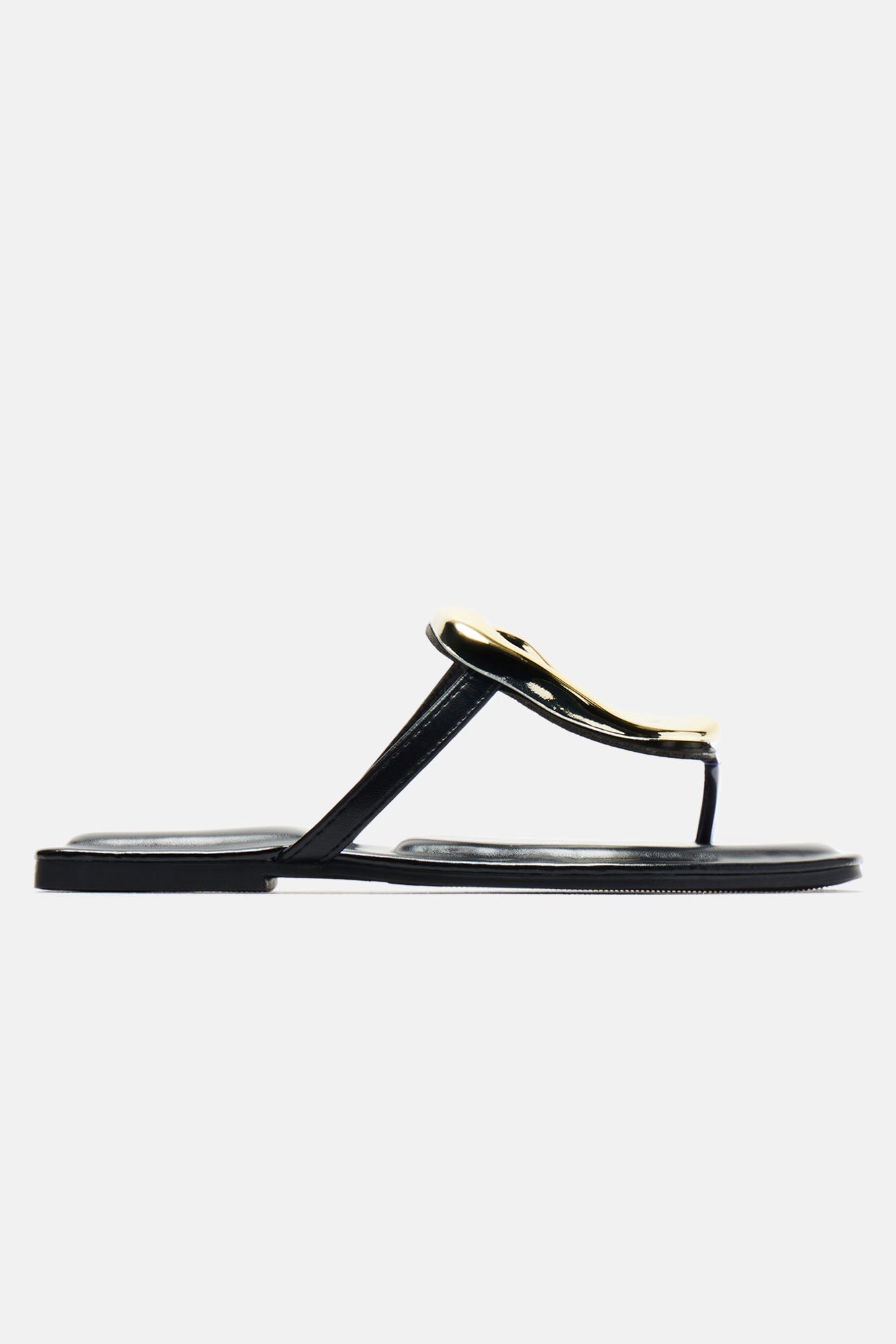 New Here Flat Sandals - Black