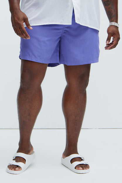 Montez Stretch Swim Trunk 7″ - Purple
