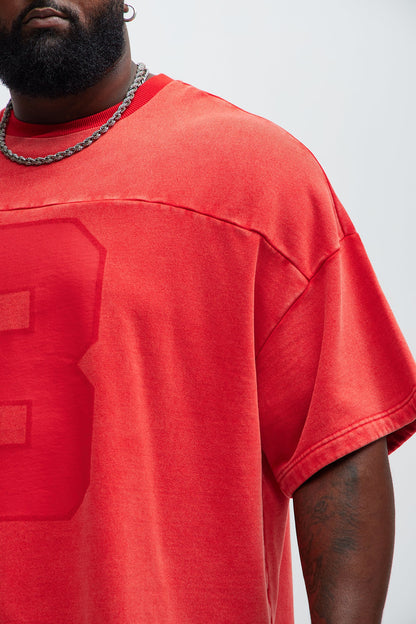 Kyle Oversized Tee - Red