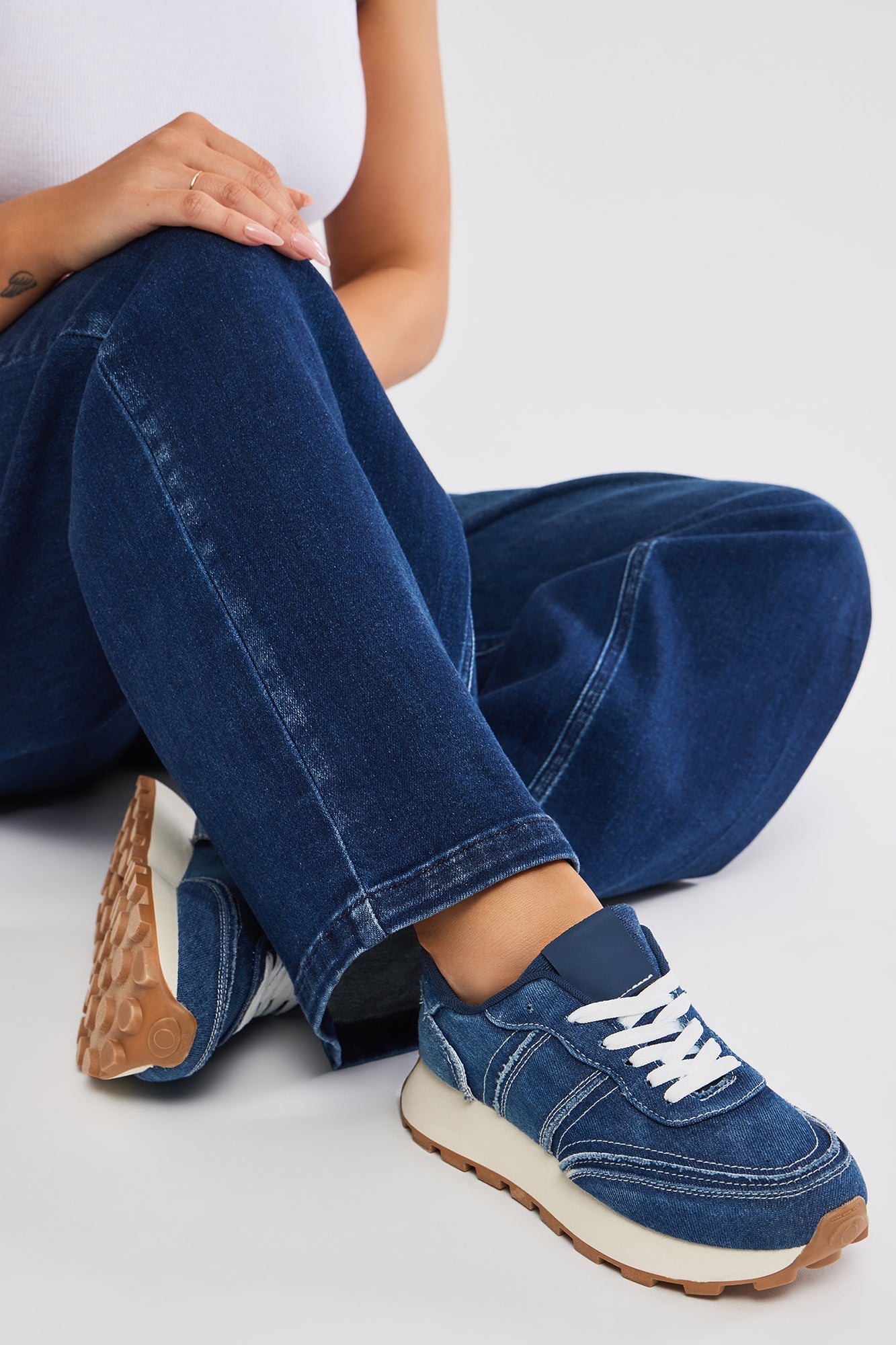 Kalia Denim Sneakers - Blue