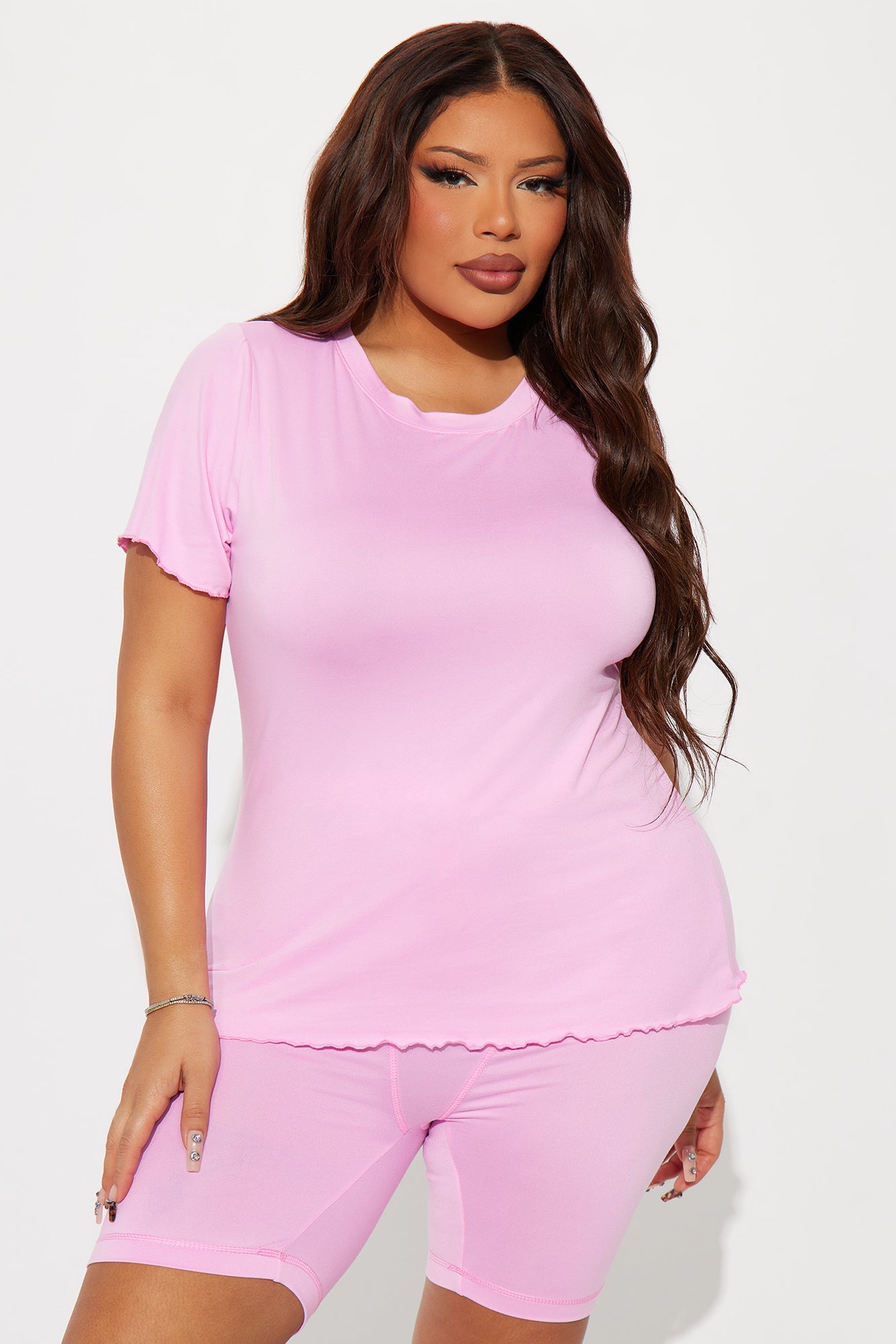 Always Together PJ Boxer Short Set - Pink
