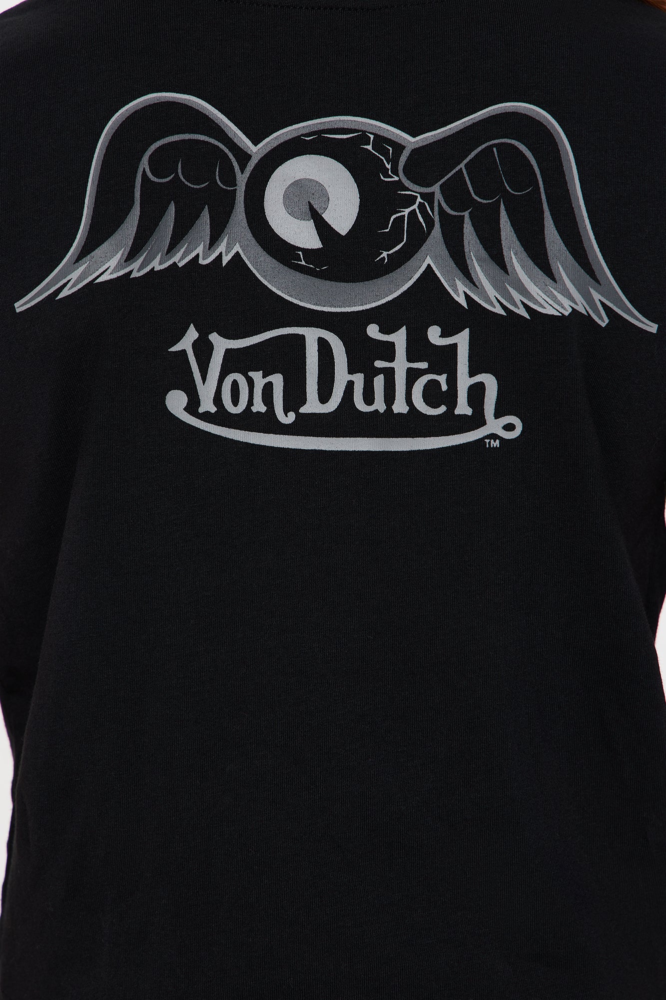 Mini Von Dutch Wings Baby Tee - Black