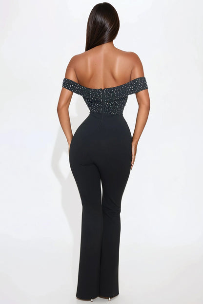 Spark Up The Night Jumpsuit - Black