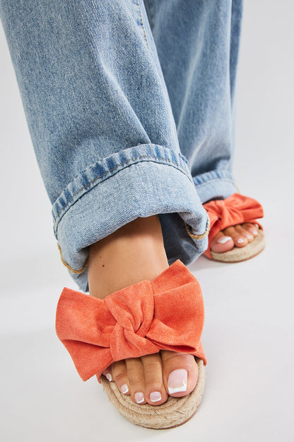 Off To Brunch Flat Sandals - Orange