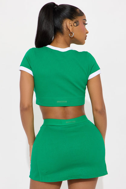 Members Only Effortless Seamless Active Top - Kelly Green