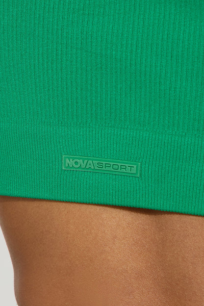 Members Only Effortless Seamless Active Top - Kelly Green