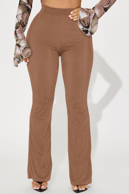 Slinky Girl Flare Pant - Tan