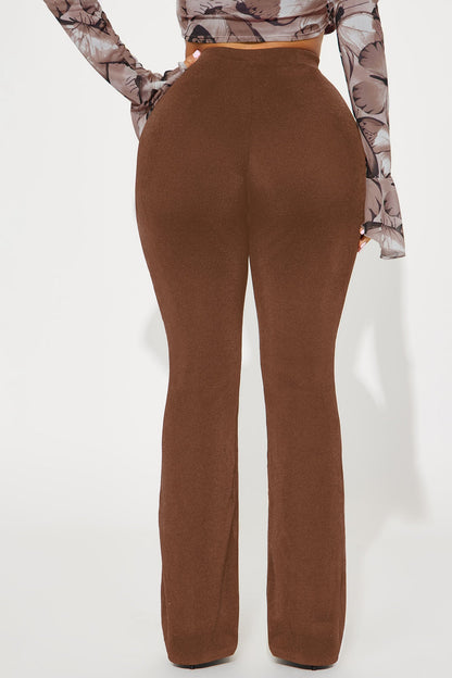 Slinky Girl Flare Pant - Brown