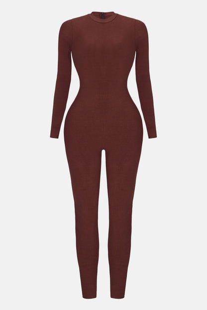 Maribel Snatched Jumpsuit - Chestnut